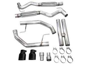 Ford Mustang Performance Exhaust - Rear - AWE Tuning - Cat Back Track Edition - Diamond Black - 2024+ Ford Mustang Performance Exhaust - Rear - AWE Tuning - Cat Back Track Edition - Diamond Black - 2024+